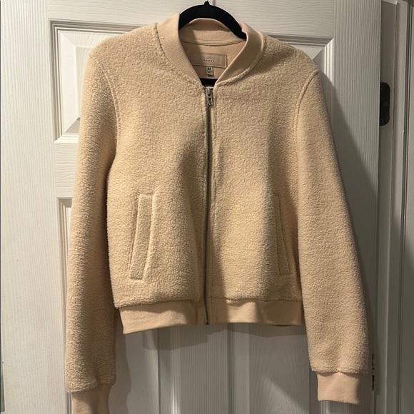 Blank NYC Cozy Beige Bomber Jacket - Picture 4 of 4
